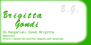 brigitta gondi business card